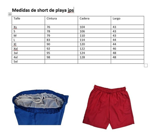 Short De Playa Con Forro