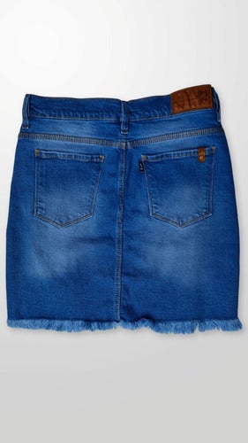 Minifalda Con Botones Y Roturas
