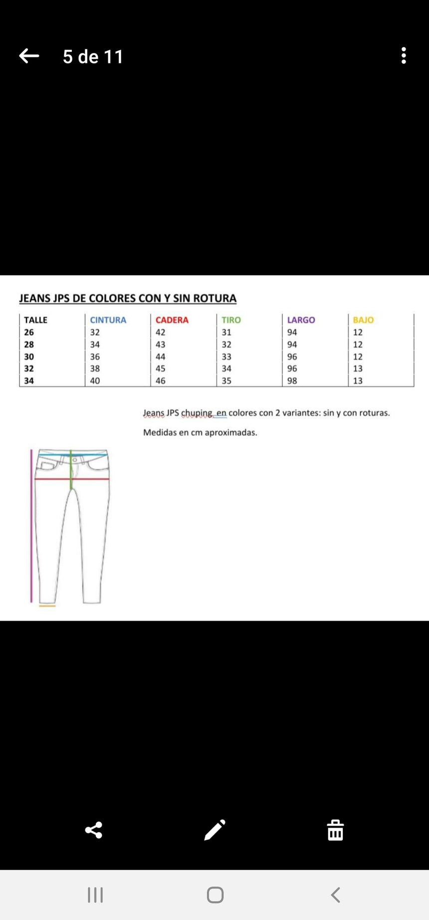 Jean colores