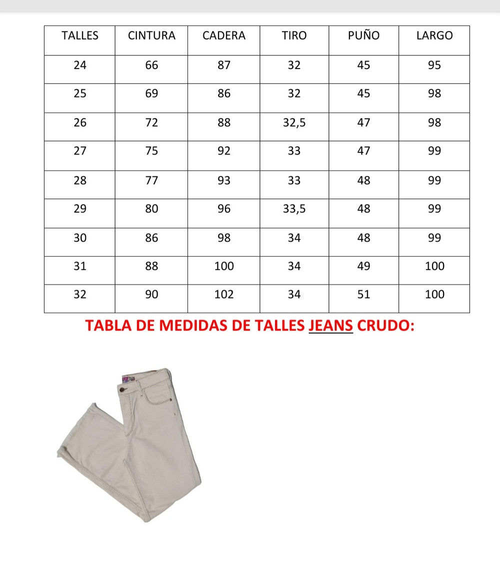 Jean Crudo Con Roturas