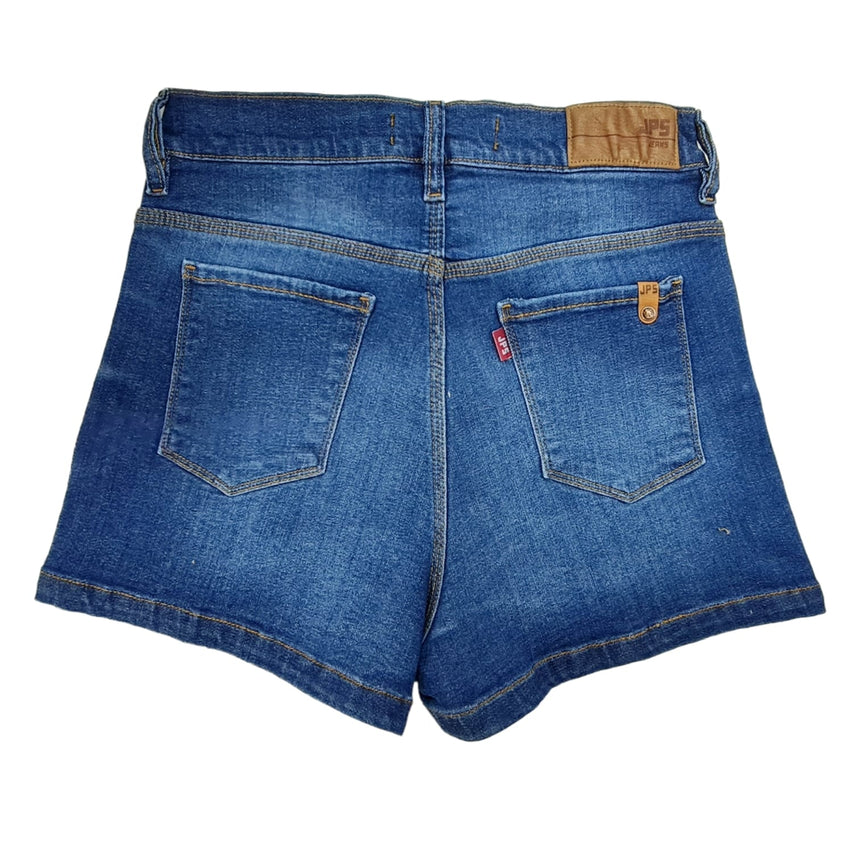 short de jean con botones