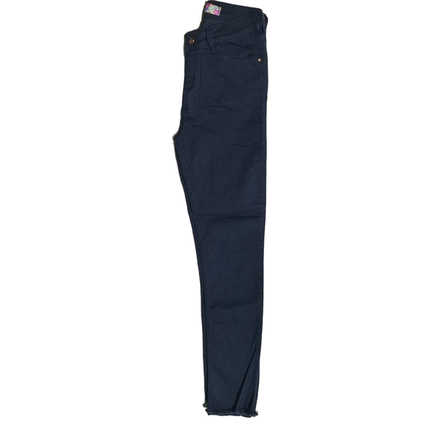 skinny tiro Alto Black Desflecado