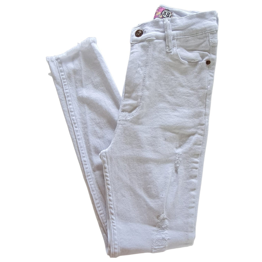 Skinny White con roturas