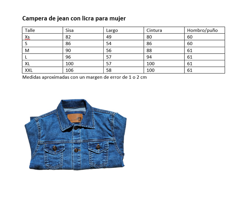 Campera de jean