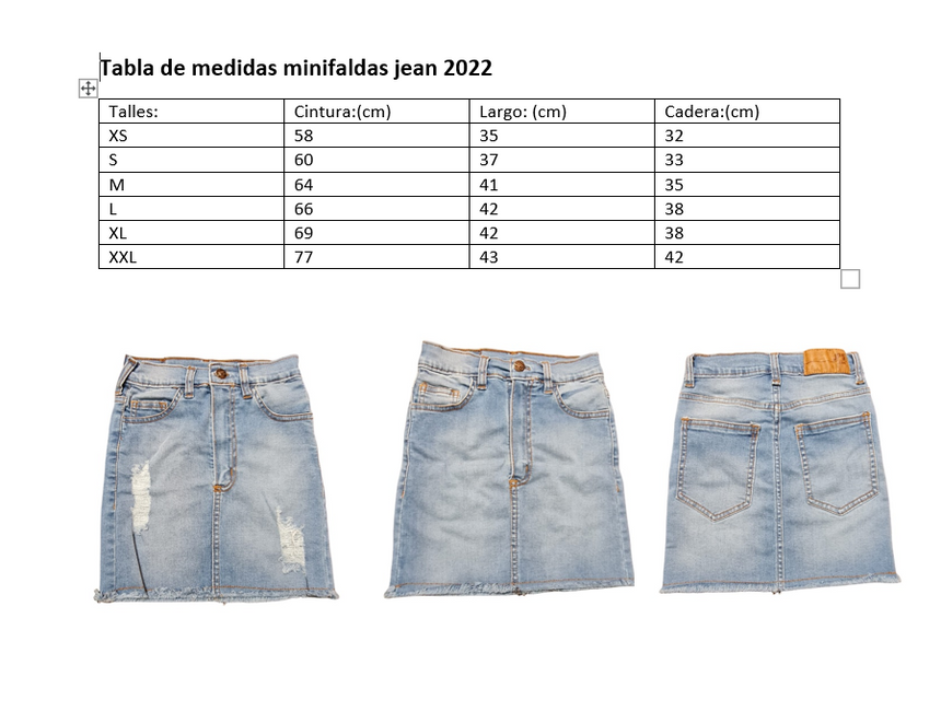 Minifalda c/rotura